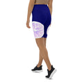 Load image into Gallery viewer, Rev up your workout wardrobe with these Citrus Burst biker shorts. Featuring bold and colorful pink grapefruits on a bright blue background, these shorts will add a playful touch to any active outfit.