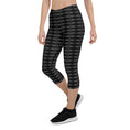 Load image into Gallery viewer, Step into a realm of style and confidence with our Checkmate capri leggings. These leggings are the perfect blend of fashion and functionality, designed to enhance your performance and make a bold statement.