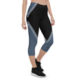 Load image into Gallery viewer, Experience the perfect blend of style and functionality with our Azure Intuition Capri Leggings. Made from a soft and stretchy fabric blend, these leggings offer a comfortable and supportive fit. The high waistband and mid-calf length provide coverage and freedom of movement. With their captivating pattern, these leggings add a touch of elegance to your active wardrobe.