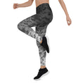 Load image into Gallery viewer, Introducing Stealth Leggings, where style and comfort merge seamlessly. These leggings are designed to elevate your active wardrobe with their sleek and captivating design. The unique camouflage pattern beneath a gradient that transitions from dark to light creates an eye-catching and dynamic lo