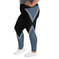 Load image into Gallery viewer, Indulge in unparalleled comfort with Azure Intuition Plus Size Leggings. Crafted with utmost care, these leggings offer a luxurious feel that's second to none. The soft fabric blend, wide elastic waistband, and flattering fit ensure optimum comfort, while the stylish design adds a touch of sophistication to your ensemble.