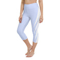 Load image into Gallery viewer, Experience ultimate comfort and style with our Altitude yoga capri leggings! Featuring a high, elastic waistband for a secure and flattering fit, these leggings are the perfect choice for any activity, from yoga to the gym or just lounging at home. Made with a super soft and stretchy microfiber yarn, these capris will ensure your comfort and flexibility no matter what the day brings.