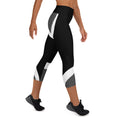 Load image into Gallery viewer, Introducing FiberFlex capri leggings, your go-to choice for gym workouts and everyday errands. These leggings are designed to make a bold statement while providing the comfort and support you need for any activity.