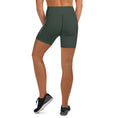 Load image into Gallery viewer, The Jade Ascent yoga shorts – the perfect blend of style, comfort, and performance. Designed to give you a flowy and free experience during your yoga practice, these shorts are made from a buttery soft and breathable fabric that moves with you.