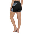 Load image into Gallery viewer, Experience ultimate comfort and style with our Azure Intuition Yoga Shorts. Crafted with a blend of 82% polyester and 18% spandex, these shorts offer a soft and luxurious feel against your skin. The four-way stretch fabric provides exceptional flexibility, allowing you to move with ease during your yoga practice or any active endeavor.