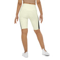 Load image into Gallery viewer, Add a pop of color to your wardrobe with these high-waisted Lemon Slice biker shorts. Made from a comfortable microfiber yarn, these shorts offer the perfect blend of style and function
