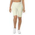 Load image into Gallery viewer, Add a pop of color to your wardrobe with these high-waisted Lemon Slice biker shorts. Made from a comfortable microfiber yarn, these shorts offer the perfect blend of style and function