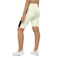 Load image into Gallery viewer, Add a pop of color to your wardrobe with these high-waisted Lemon Slice biker shorts. Made from a comfortable microfiber yarn, these shorts offer the perfect blend of style and function