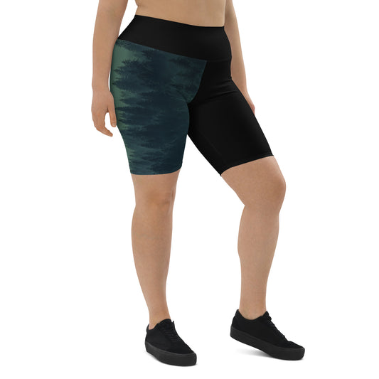 These high-waisted biker shorts are the perfect addition to your wardrobe for a stylish and comfortable look. Made with super soft and stretchy microfiber yarn, these shorts are perfect for both active and casual wear.
