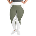 Load image into Gallery viewer, Emerald Lane plus size leggings are the perfect choice for those looking for both comfort and style. With a flattering fit and a wide elastic waistband, these leggings are made from soft microfiber yarn that feels incredibly comfortable against the skin.