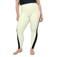 Load image into Gallery viewer, These plus-size Lemon Slice leggings are a must-have for any wardrobe! The soft microfiber fabric and stretchy material will keep you comfortable and stylish throughout your day