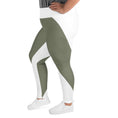 Load image into Gallery viewer, Emerald Lane plus size leggings are the perfect choice for those looking for both comfort and style. With a flattering fit and a wide elastic waistband, these leggings are made from soft microfiber yarn that feels incredibly comfortable against the skin.