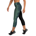 Load image into Gallery viewer, Evergreen Earth Capri Leggings, a tribute to the majesty and tranquility of nature. With their high, elastic waistband, these leggings are not only perfect for yoga and the gym, but also for exploring the great outdoors.