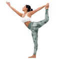 Load image into Gallery viewer, Experience ultimate comfort and style during your next yoga session with our Super Soft Yoga Leggings. Made with a luxurious blend of 82% polyester and 18% spandex, these leggings offer a four-way stretch that moves with your body in all directions. Our smooth and comfortable microfiber yarn ensures that you can stay focused on your practice without any distraction