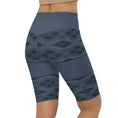 Load image into Gallery viewer, Blue Prism biker shorts are a must-have for anyone who loves to stay active in style. The high-waisted design ensures a secure and comfortable fit, while the four-way stretch microfiber yarn allows for ultimate flexibility during any workout.
