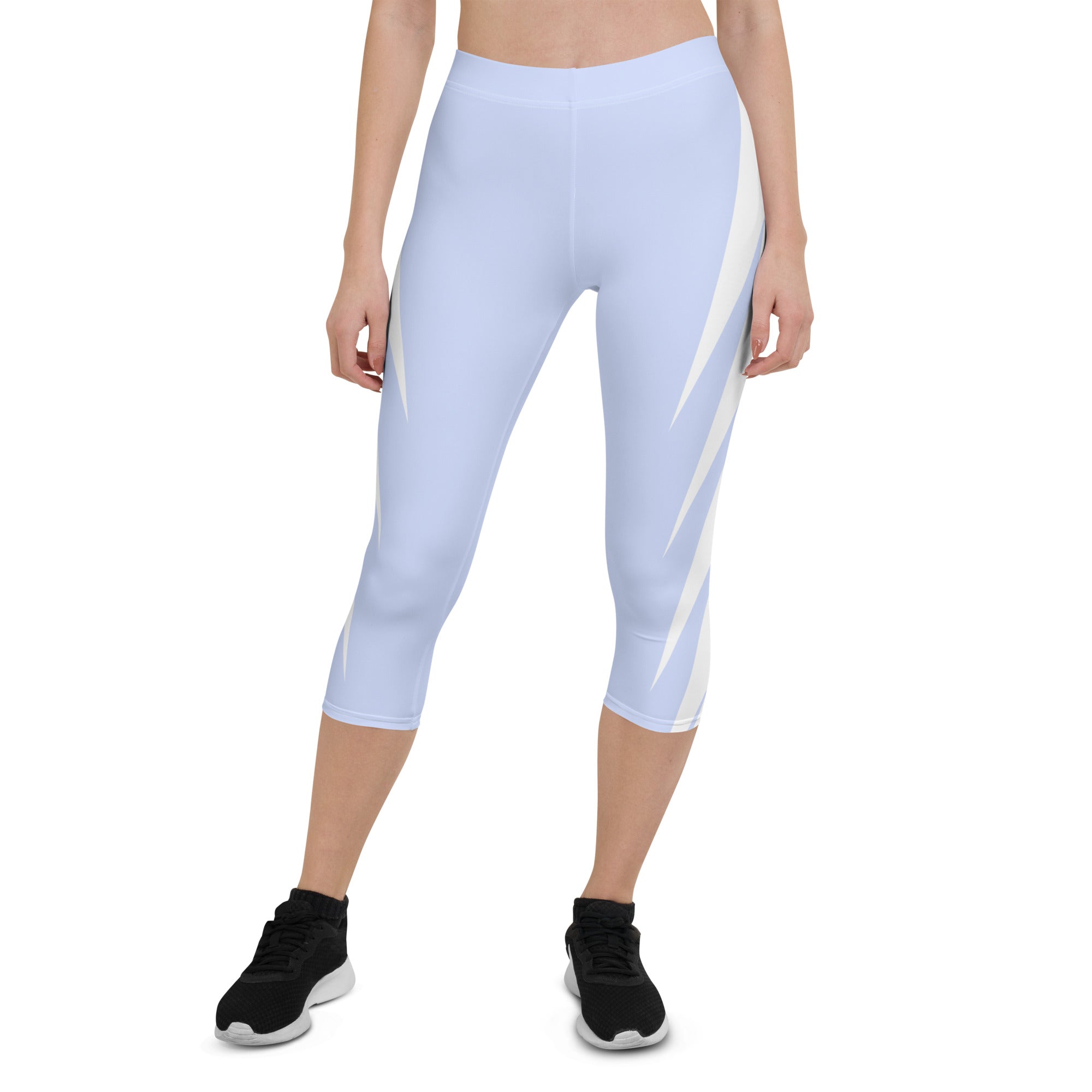 Picture yourself in a pair of Altitude capri leggings, the sky blue hue evoking feelings of soaring heights. The ultra-soft and stretchy fabric effortlessly hugs your curves, providing both comfort and style.