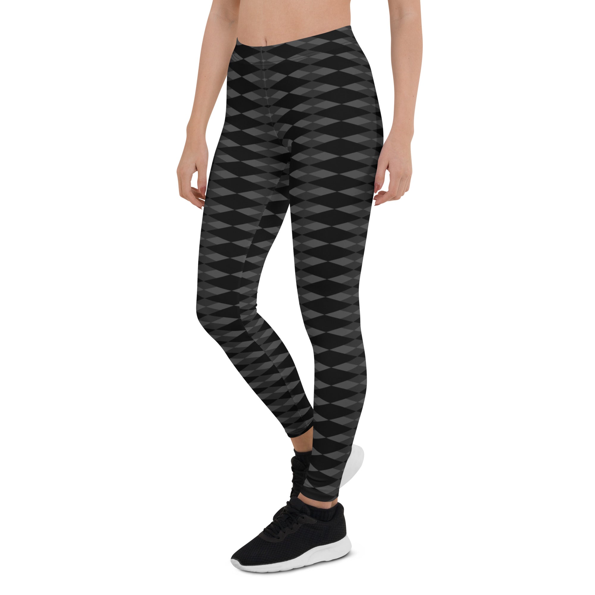 Step up your activewear game and outperform the competition with our Checkmate Leggings. These leggings feature a captivating diamond checkerboard pattern, exuding confidence and style. Embrace the power of Checkmate as you conquer your fitness goals and leave a lasting impression.