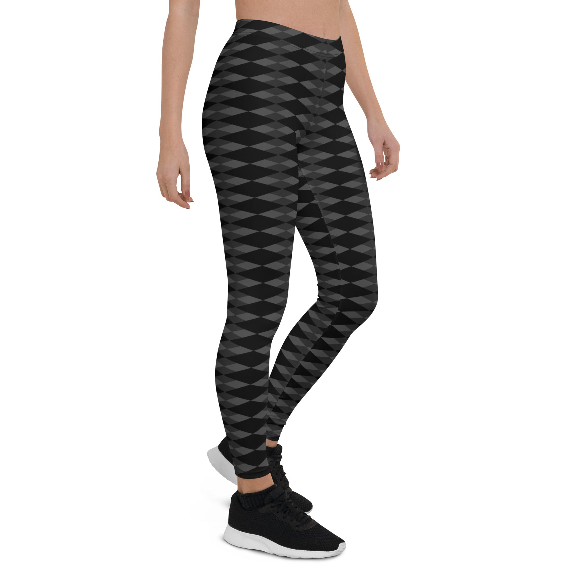 Step up your activewear game and outperform the competition with our Checkmate Leggings. These leggings feature a captivating diamond checkerboard pattern, exuding confidence and style. Embrace the power of Checkmate as you conquer your fitness goals and leave a lasting impression.