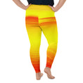 Load image into Gallery viewer, Experience comfort like never before with these plus size Sunset Sands leggings. Made with ultra-soft fabric and a wide elastic waistband, these leggings provide a perfect fit for any activity.
