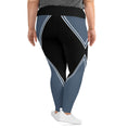 Load image into Gallery viewer, Indulge in unparalleled comfort with Azure Intuition Plus Size Leggings. Crafted with utmost care, these leggings offer a luxurious feel that's second to none. The soft fabric blend, wide elastic waistband, and flattering fit ensure optimum comfort, while the stylish design adds a touch of sophistication to your ensemble.
