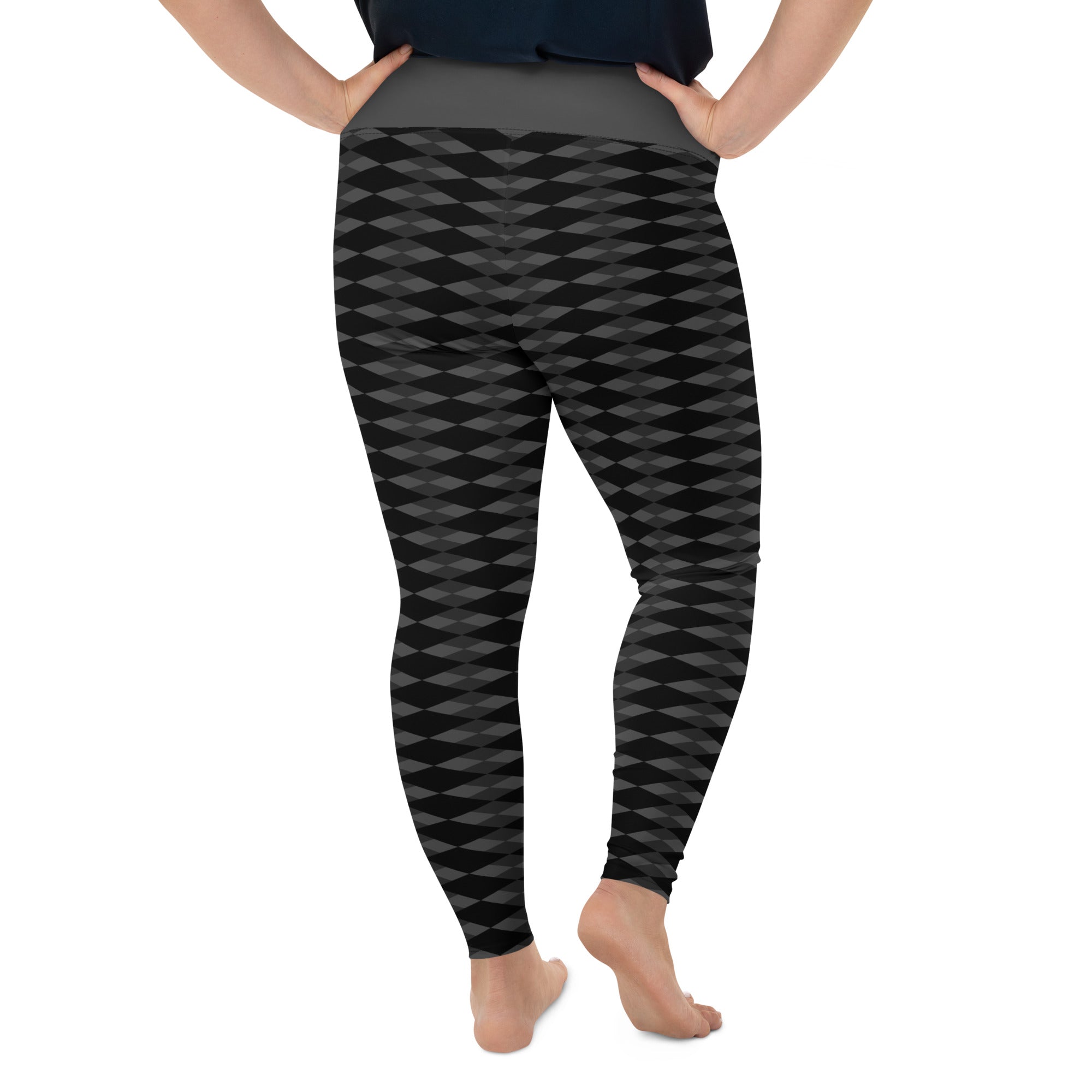 Experience the winning combination of style, comfort, and confidence with our Checkmate Plus Size Leggings. These leggings are specifically designed to embrace and enhance your curves, allowing you to conquer any challenge with grace and flair.