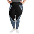 Load image into Gallery viewer, Indulge in unparalleled comfort with Azure Intuition Plus Size Leggings. Crafted with utmost care, these leggings offer a luxurious feel that's second to none. The soft fabric blend, wide elastic waistband, and flattering fit ensure optimum comfort, while the stylish design adds a touch of sophistication to your ensemble.
