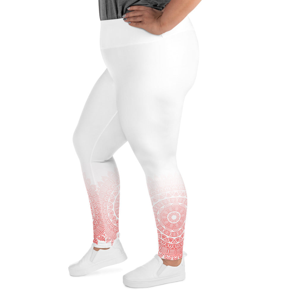 Experience the ultimate comfort and style with these Harmony Flow plus size leggings. With their super soft fabric, wide elastic waistband, and flattering fit, they're perfect for any activity, from a morning yoga session to a night on the couch. 