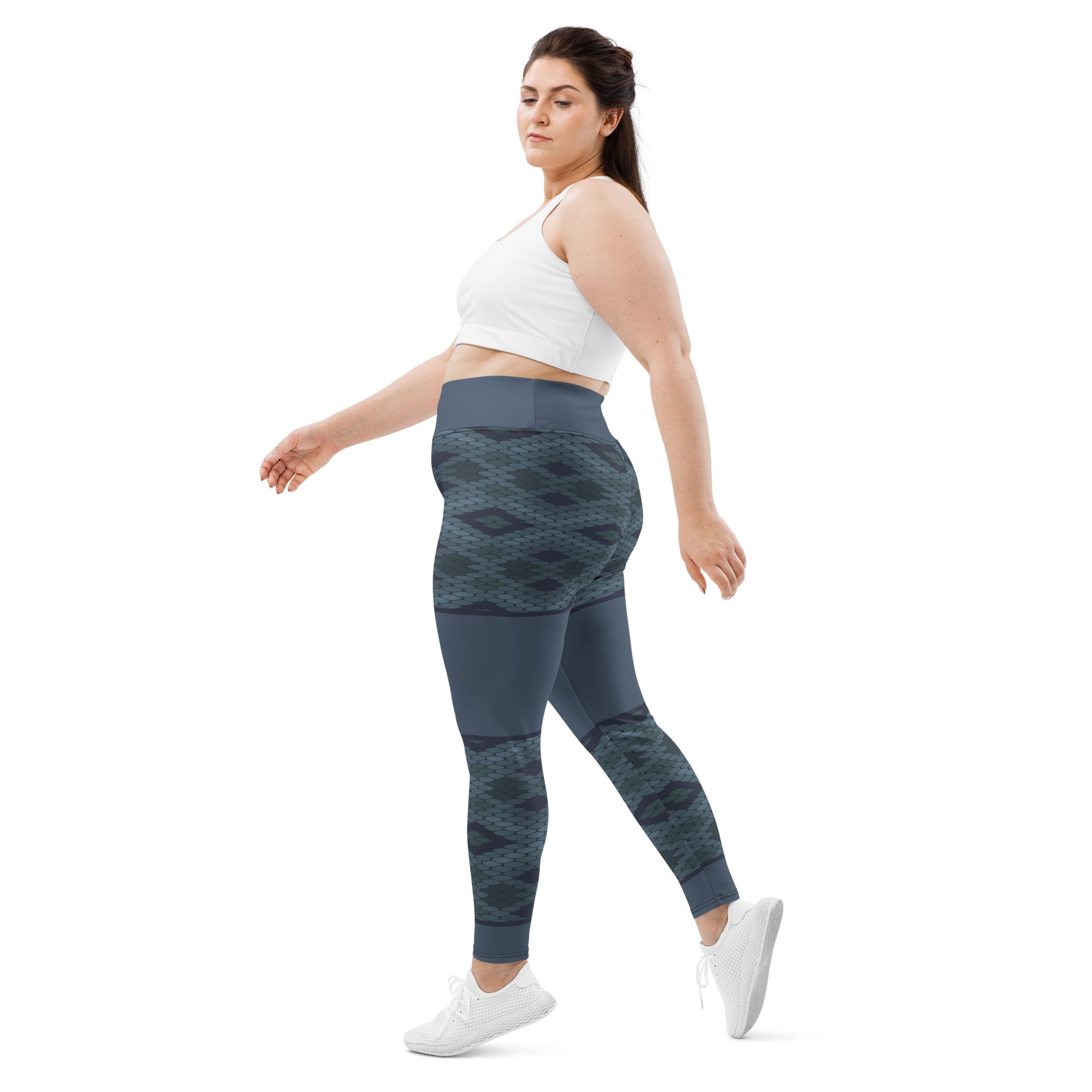 Introducing our Blue Prism plus size leggings, designed to provide ultimate comfort and style for all body types. The soft microfiber yarn and wide elastic waistband ensure a flattering fit that moves with you, making these leggings the perfect choice for any activity, from evening runs to cozy nights at home.