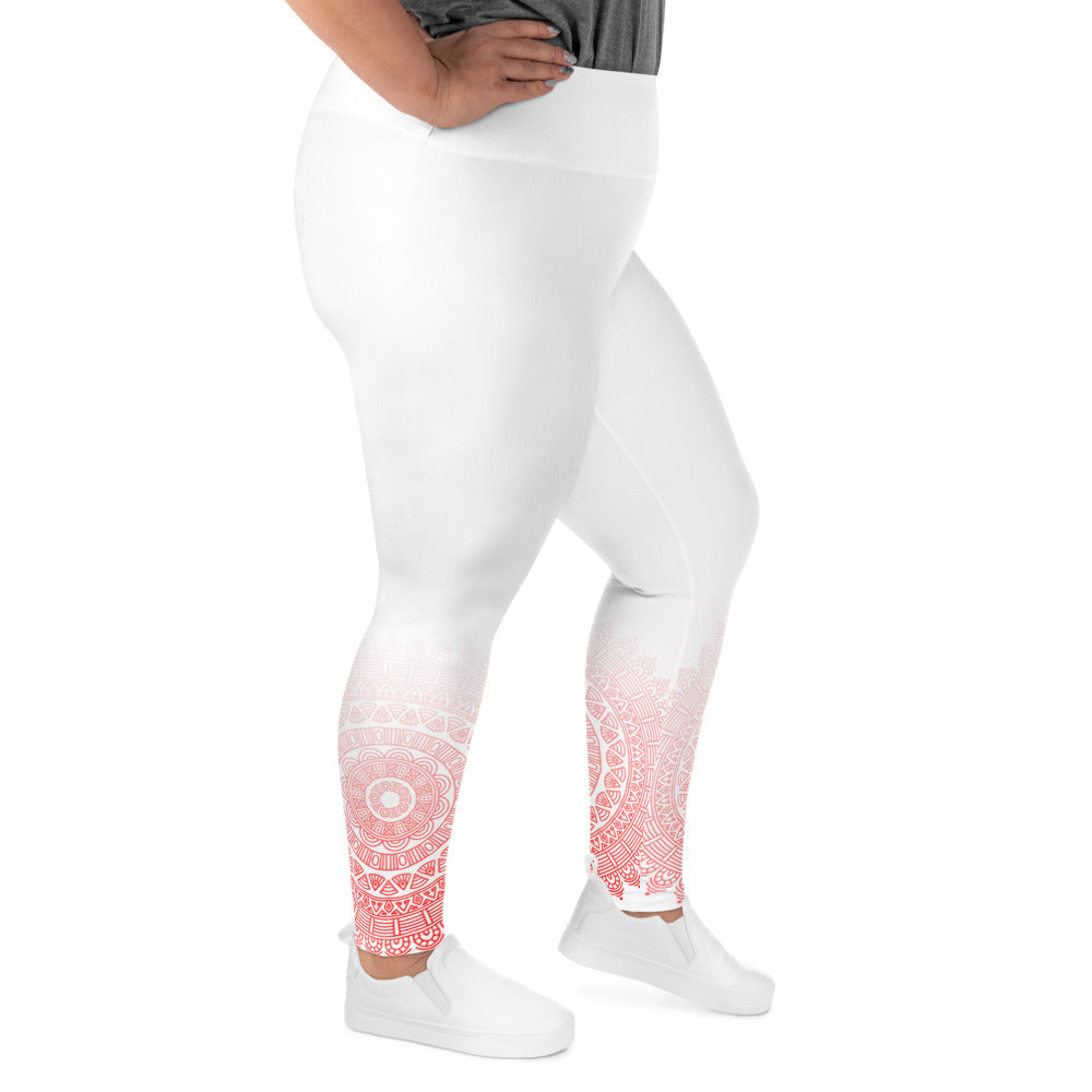 Experience the ultimate comfort and style with these Harmony Flow plus size leggings. With their super soft fabric, wide elastic waistband, and flattering fit, they're perfect for any activity, from a morning yoga session to a night on the couch. 