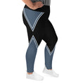 Load image into Gallery viewer, Indulge in unparalleled comfort with Azure Intuition Plus Size Leggings. Crafted with utmost care, these leggings offer a luxurious feel that's second to none. The soft fabric blend, wide elastic waistband, and flattering fit ensure optimum comfort, while the stylish design adds a touch of sophistication to your ensemble.
