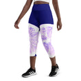 Load image into Gallery viewer, Get ready to feel energized and refreshed with our Citrus Burst yoga capris! Featuring a playful and unique grapefruit design, these capris are made with a high waistband that keeps everything in place during your most challenging poses. 
