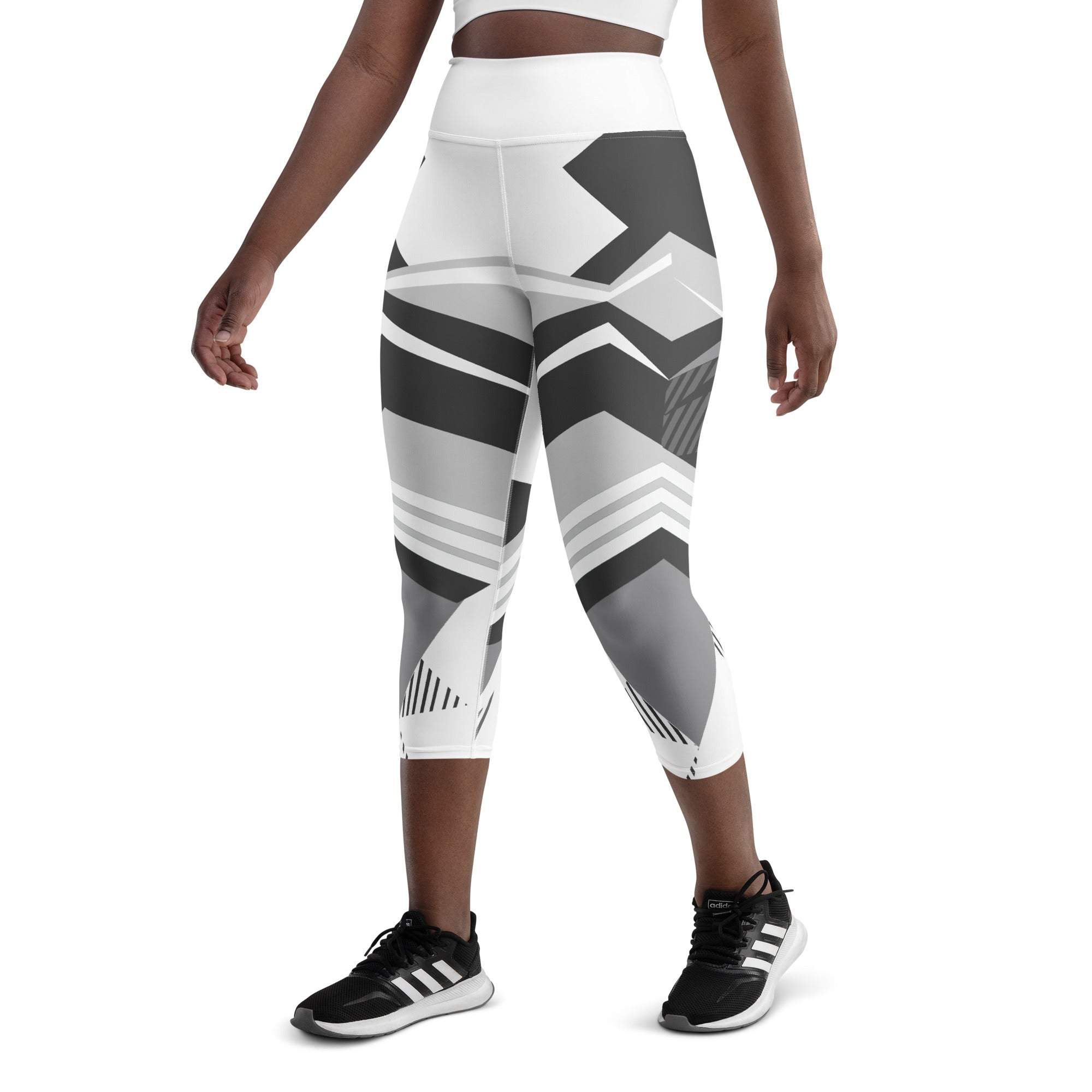 Discover the perfect blend of style and comfort with our Neo Weave yoga capris. These high-waisted capris feature a cutting-edge geometric design that's sure to turn heads at the gym or on the street. The quick-dry, moisture-wicking fabric keeps you cool and dry even during your toughest workouts, while the four-way stretch ensures unrestricted movement.