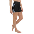 Load image into Gallery viewer, Experience ultimate comfort and style with our Azure Intuition Yoga Shorts. Crafted with a blend of 82% polyester and 18% spandex, these shorts offer a soft and luxurious feel against your skin. The four-way stretch fabric provides exceptional flexibility, allowing you to move with ease during your yoga practice or any active endeavor.
