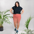 Load image into Gallery viewer, Slip into comfort and style with these plus size leggings. The breathable fabric, wide elastic waistband, and flattering fit make these leggings perfect for everything from your morning jog to your afternoon lounge. The playful butterfly and tropical designs will uplift your mood and add a touch of fun to your outfit. Feel confident and relaxed no matter where your day takes you!
