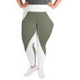 Load image into Gallery viewer, Emerald Lane plus size leggings are the perfect choice for those looking for both comfort and style. With a flattering fit and a wide elastic waistband, these leggings are made from soft microfiber yarn that feels incredibly comfortable against the skin. 
